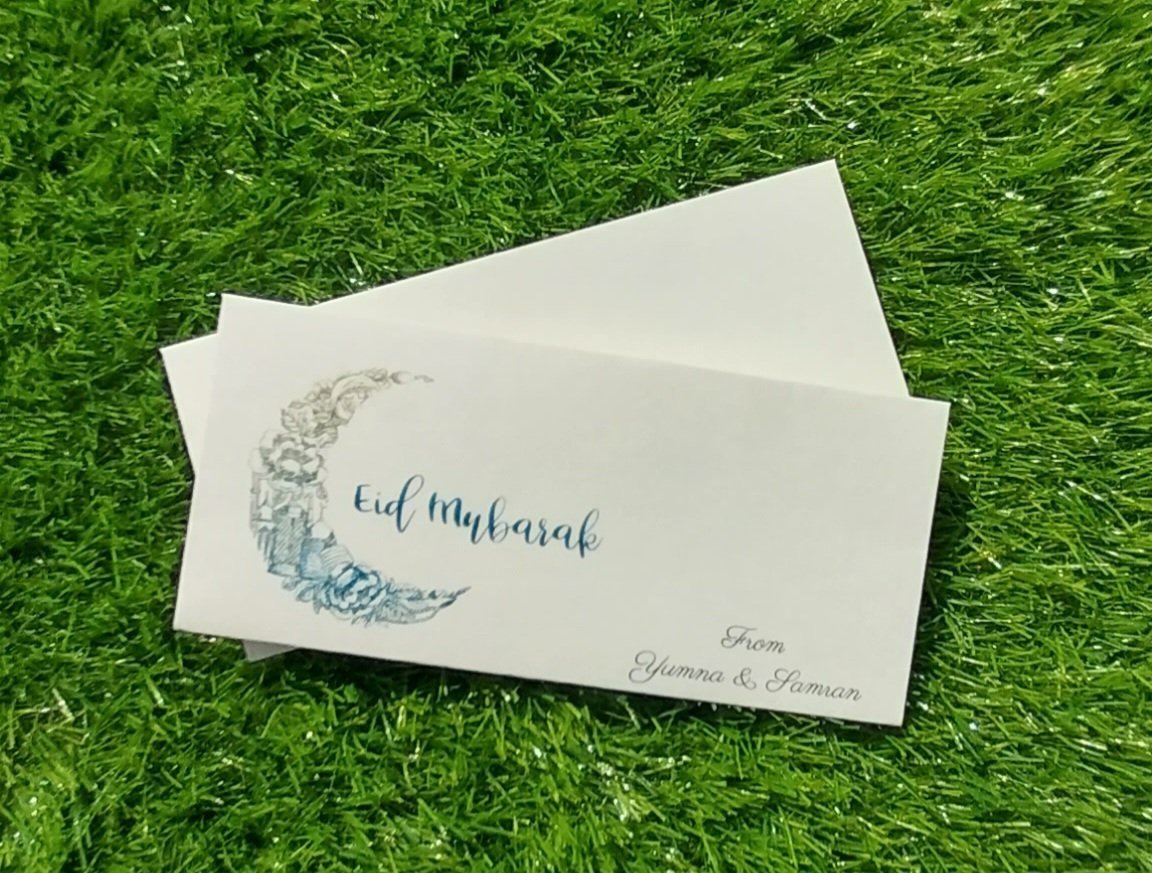 Twinkle Tapestry eid Mubarak envelope