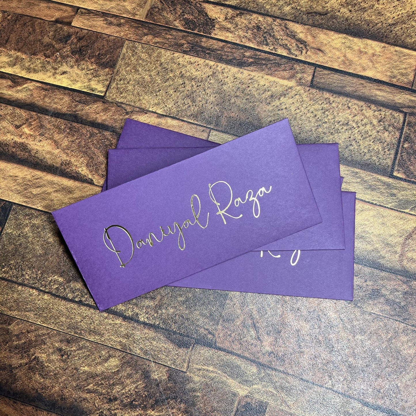 Solid Colored foil Envelope-0020 purple