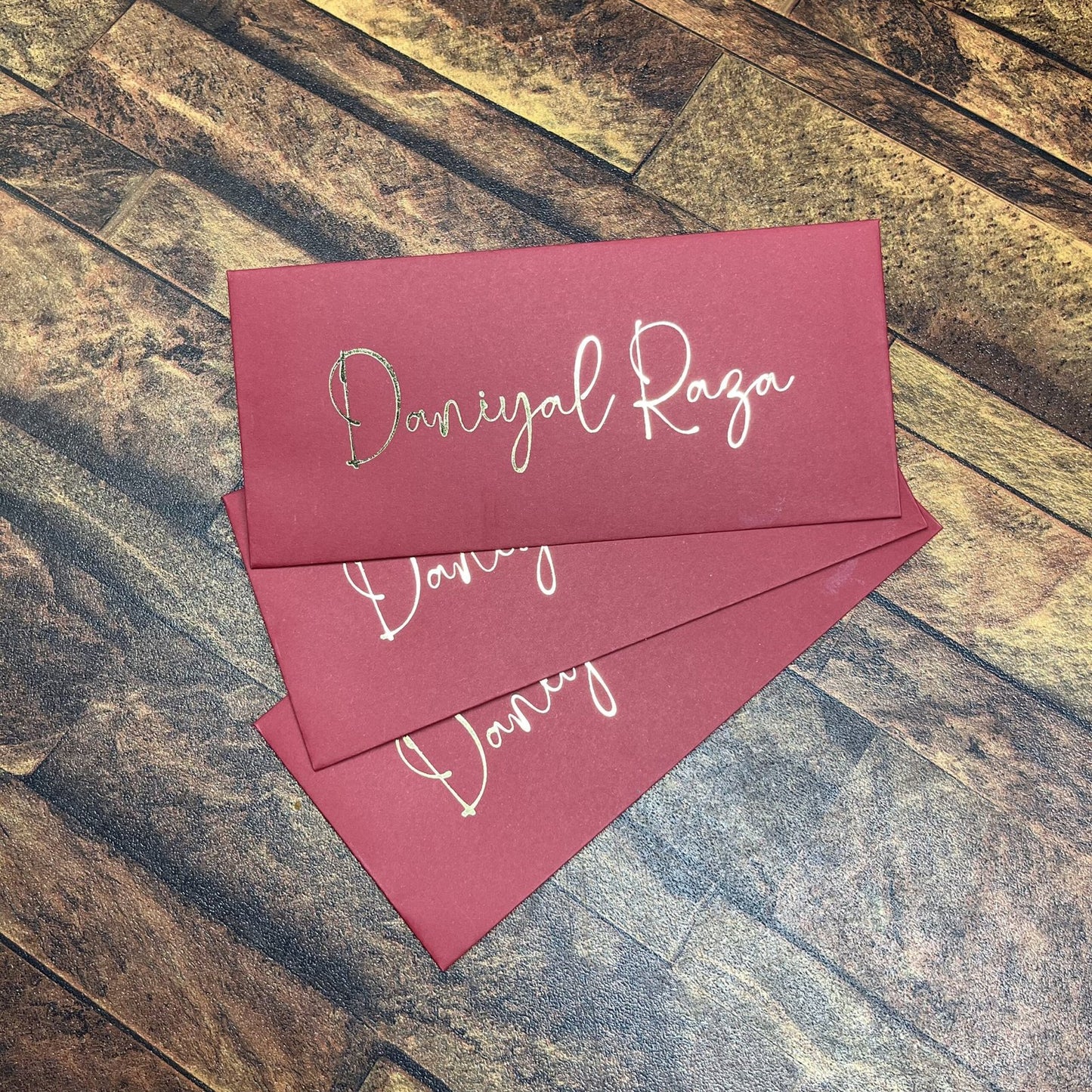 Solid Colored foil Envelope-0011 Maroon