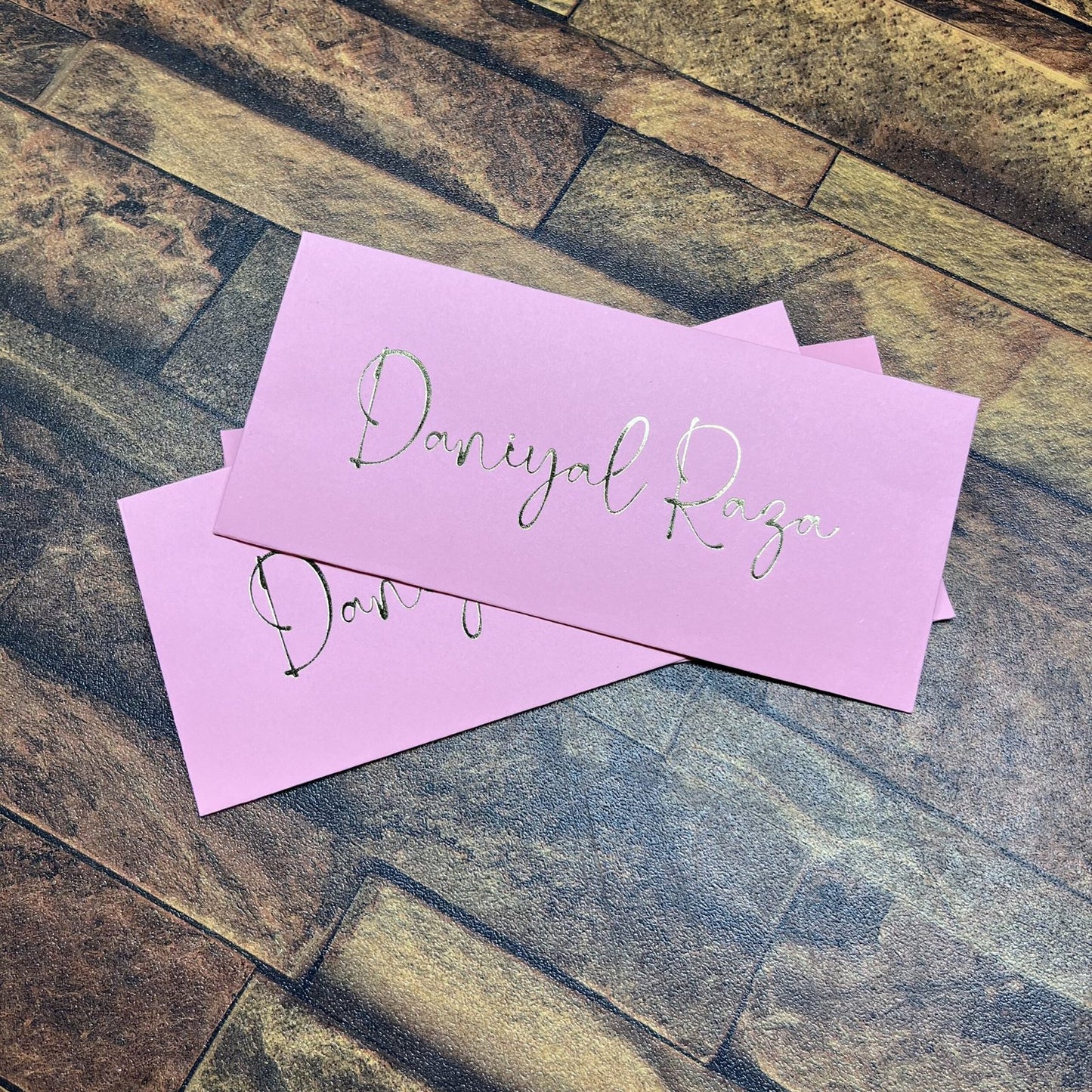 Solid Colored foil Envelope-0012 pastel pink