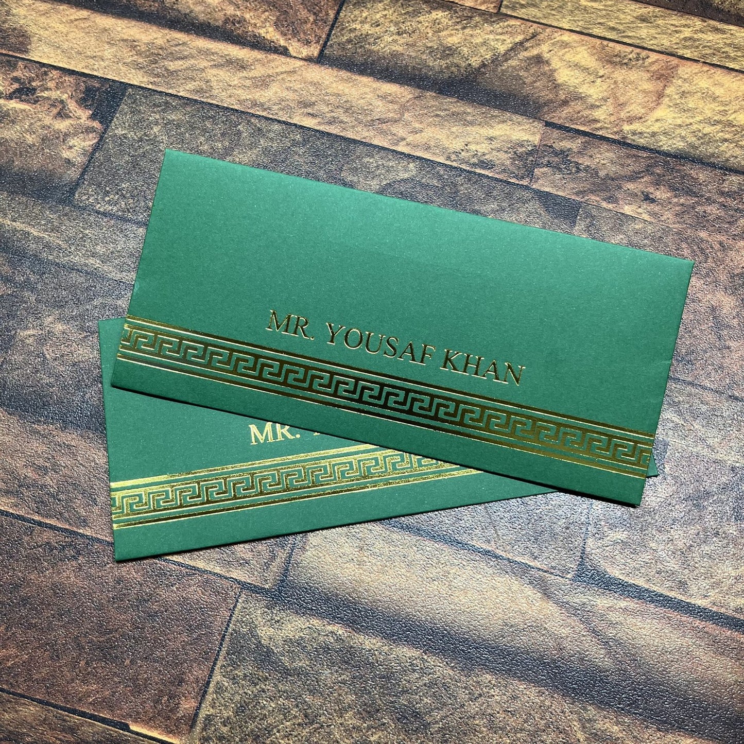 Solid Colored foil Envelope-0015 green