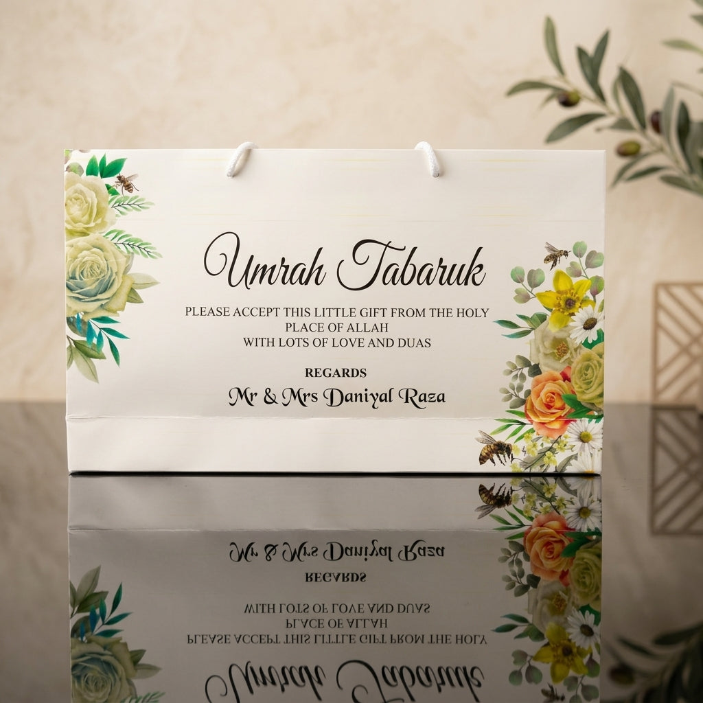 Medium Umrah Tabarruk name gift bags-100146