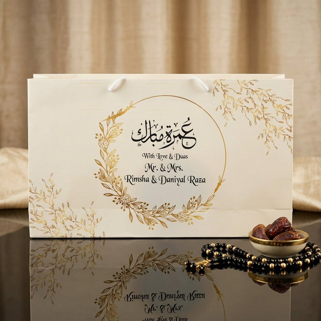 Medium Umrah Tabarruk name gift bags-100145