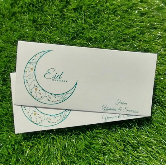 Moonlight Whispers eid Mubarak envelope