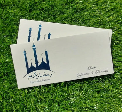 Crescent Cosmos eid Mubarak envelope