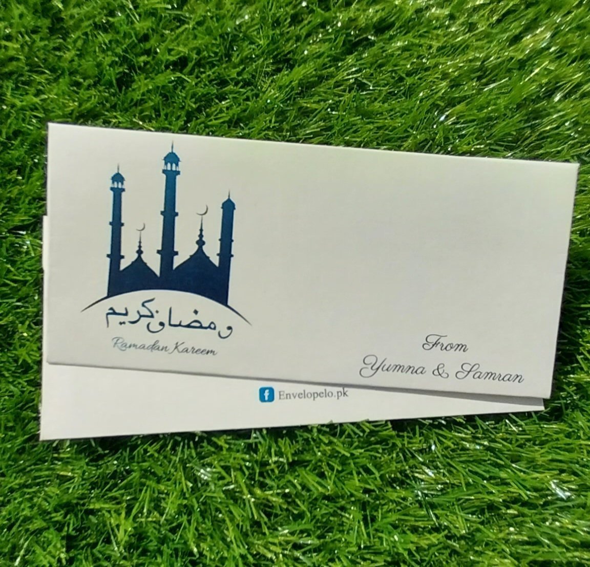 Crescent Cosmos eid Mubarak envelope