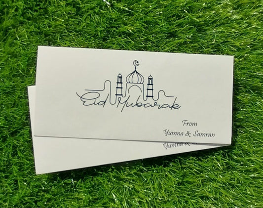 mystical pastel eid Mubarak money envelope