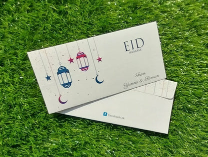 funky lantern eid Mubarak money envelope