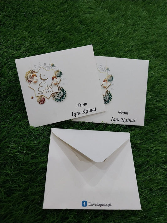 Crescent Coral small eid money envelope