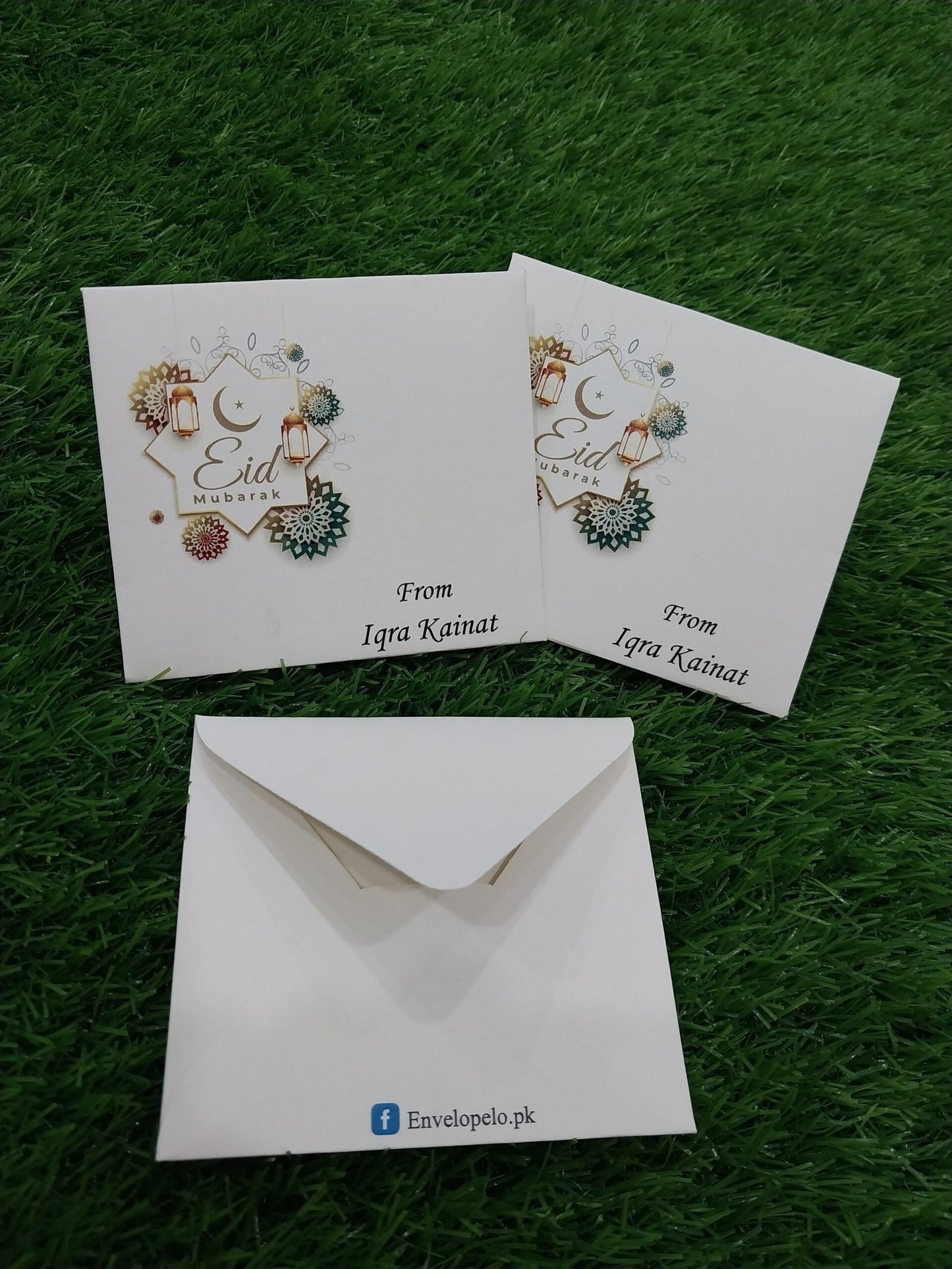 Crescent Coral small eid money envelope