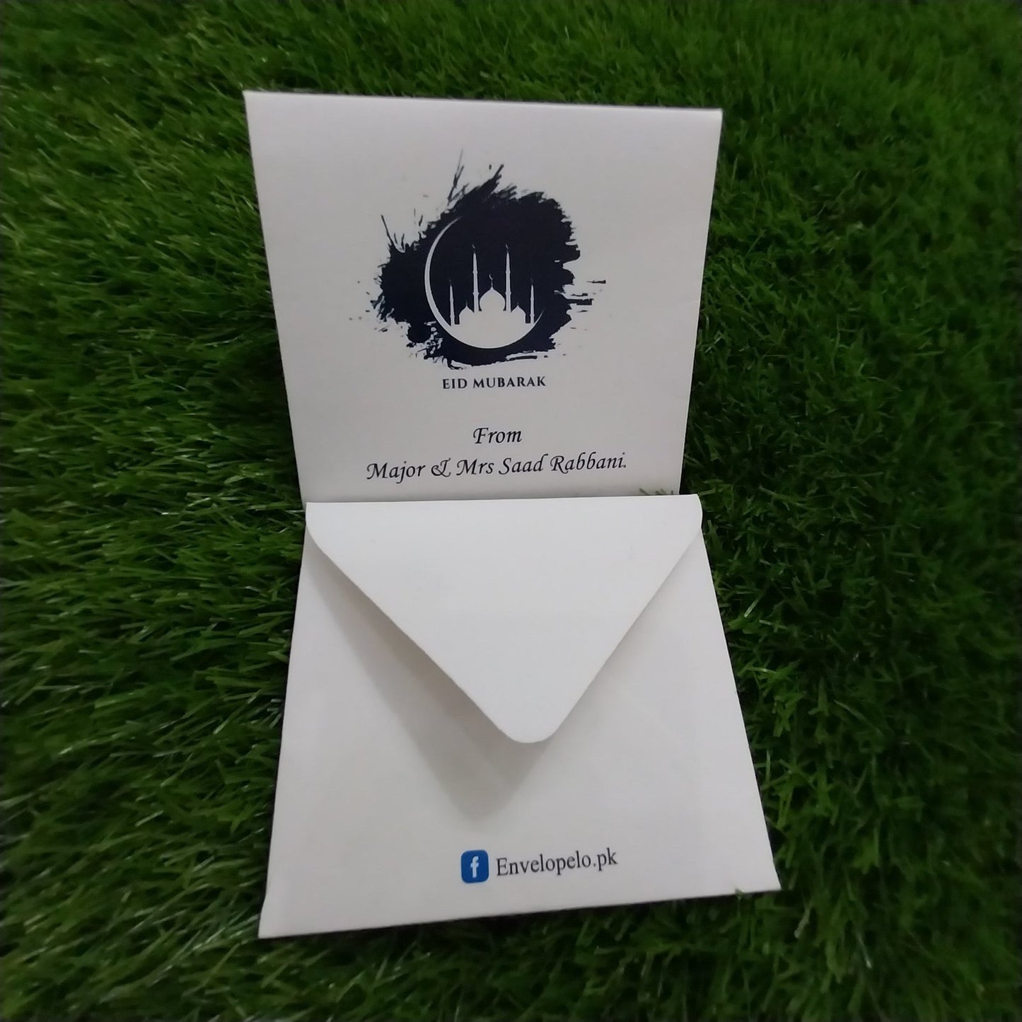 Blue shade eid Mubarak envelope