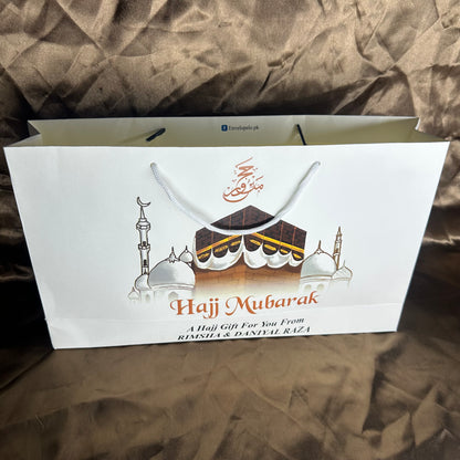 Medium Hajj tabbaruk name gift bag HT-10049