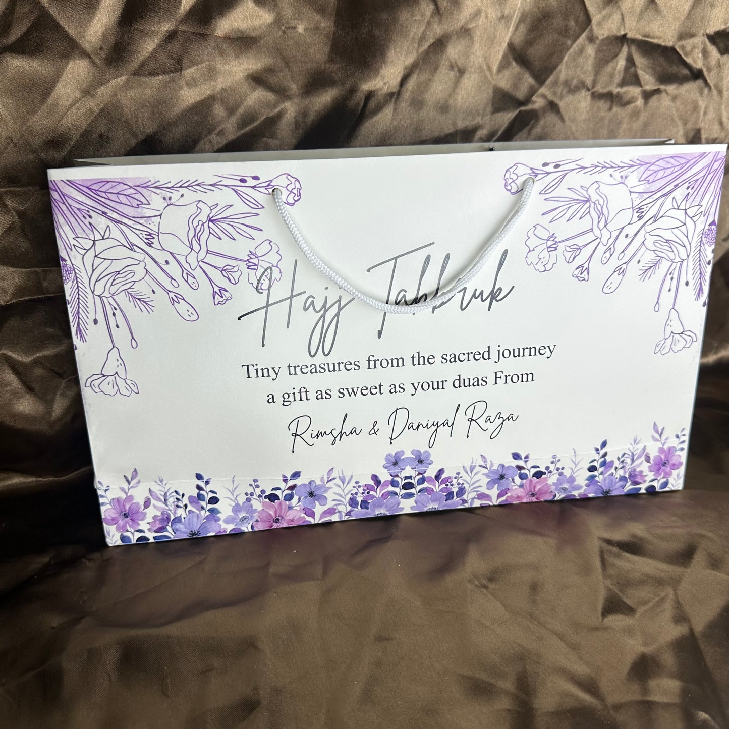 Medium Hajj tabbaruk name gift bag HT-10021