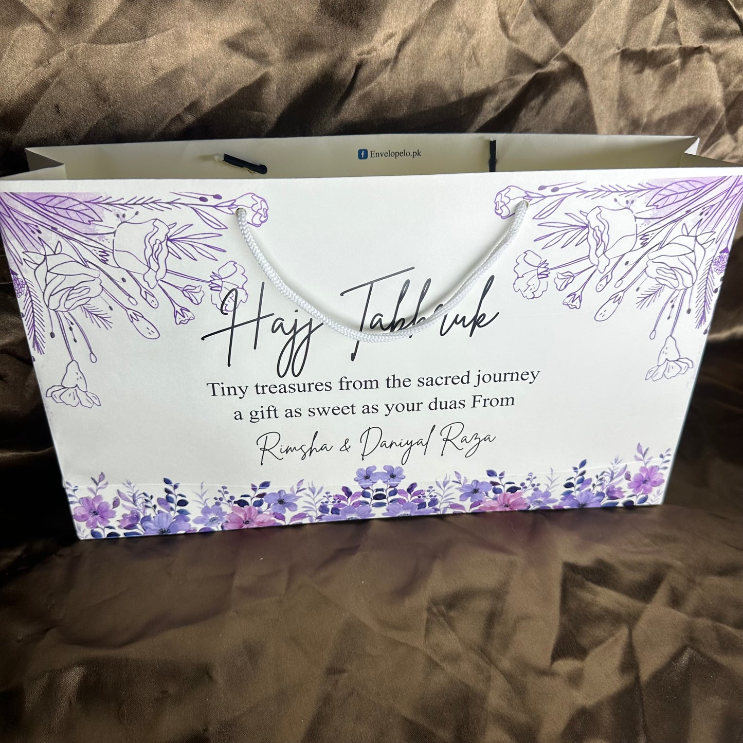 Medium Hajj tabbaruk name gift bag HT-10021