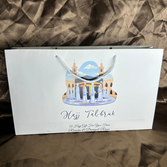 Medium Hajj tabbaruk name gift bag HT-10033