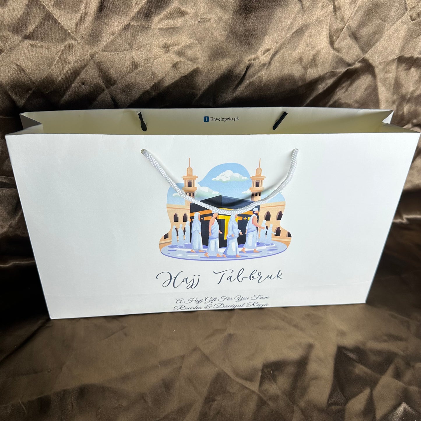 Medium Hajj tabbaruk name gift bag HT-10033