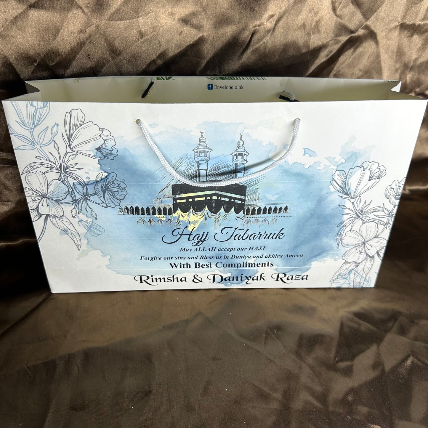 Medium Hajj tabbaruk name gift bag HT-10041