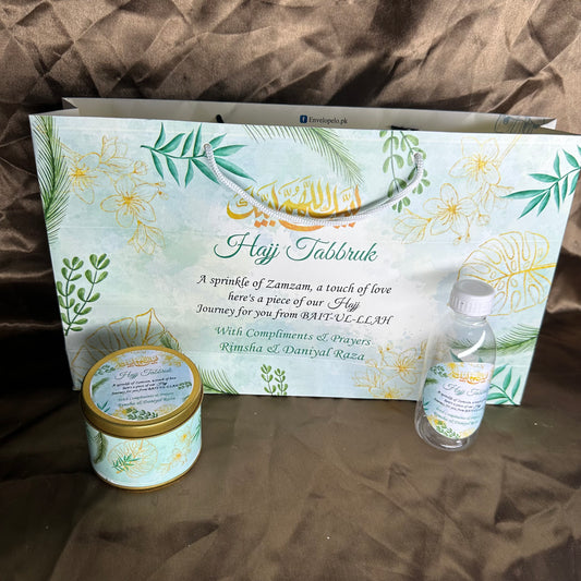 Medium Hajj tabbaruk name gift bag HT-10015