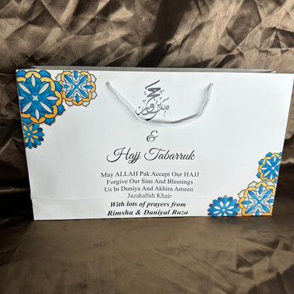 Medium Hajj tabbaruk name gift bag HT-10081