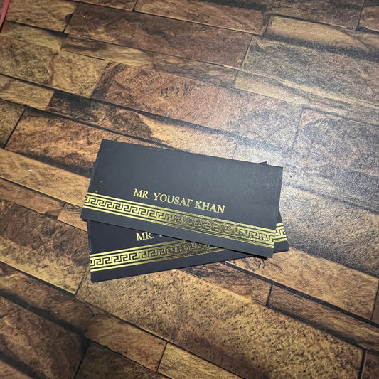 Solid Colored foil Envelope Black-007