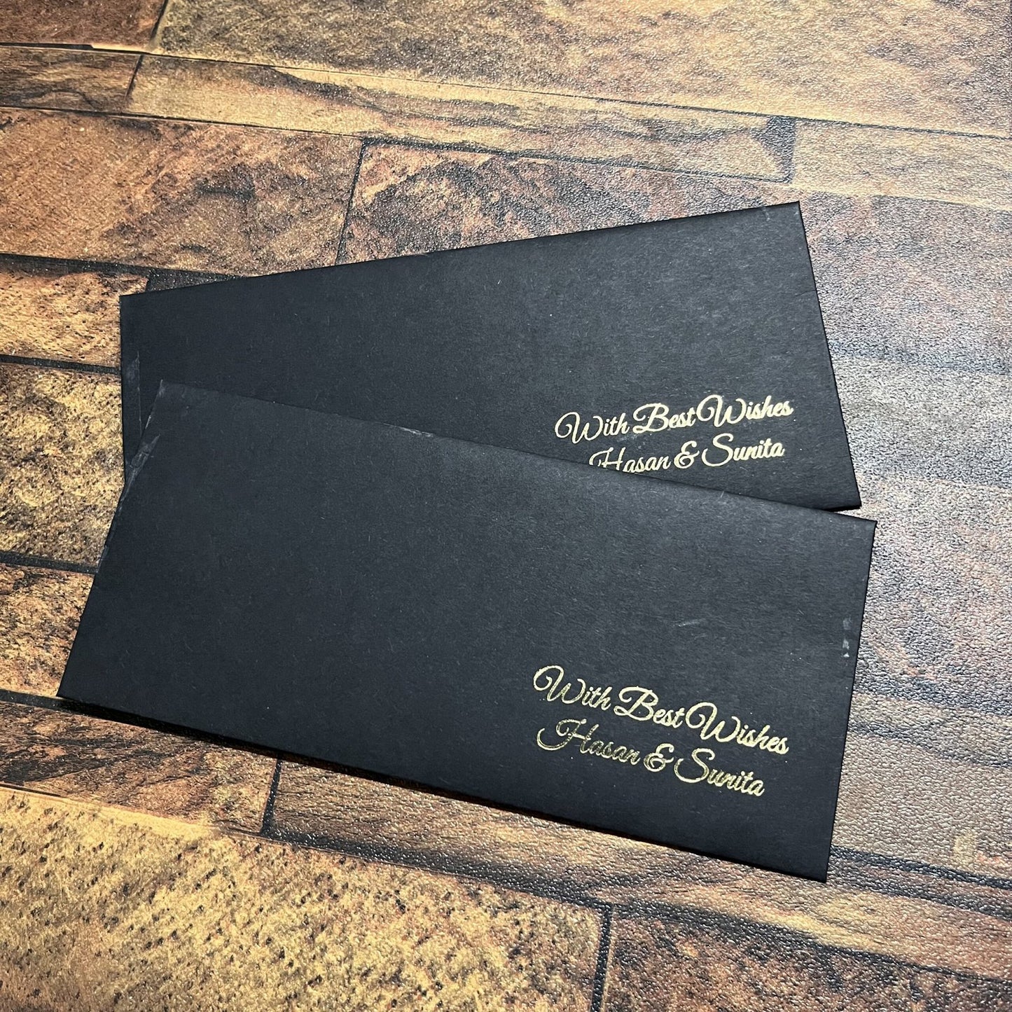 Solid Colored foil Envelope-008 black