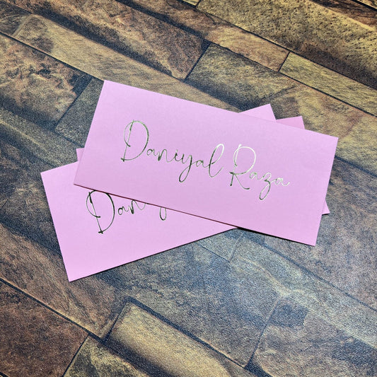 Solid Colored foil Envelope-0012 pastel pink