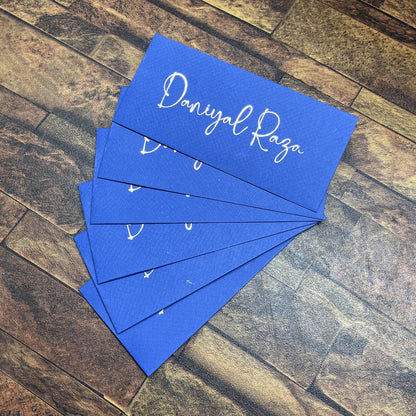 Solid Colored foil Envelope-0013 blue