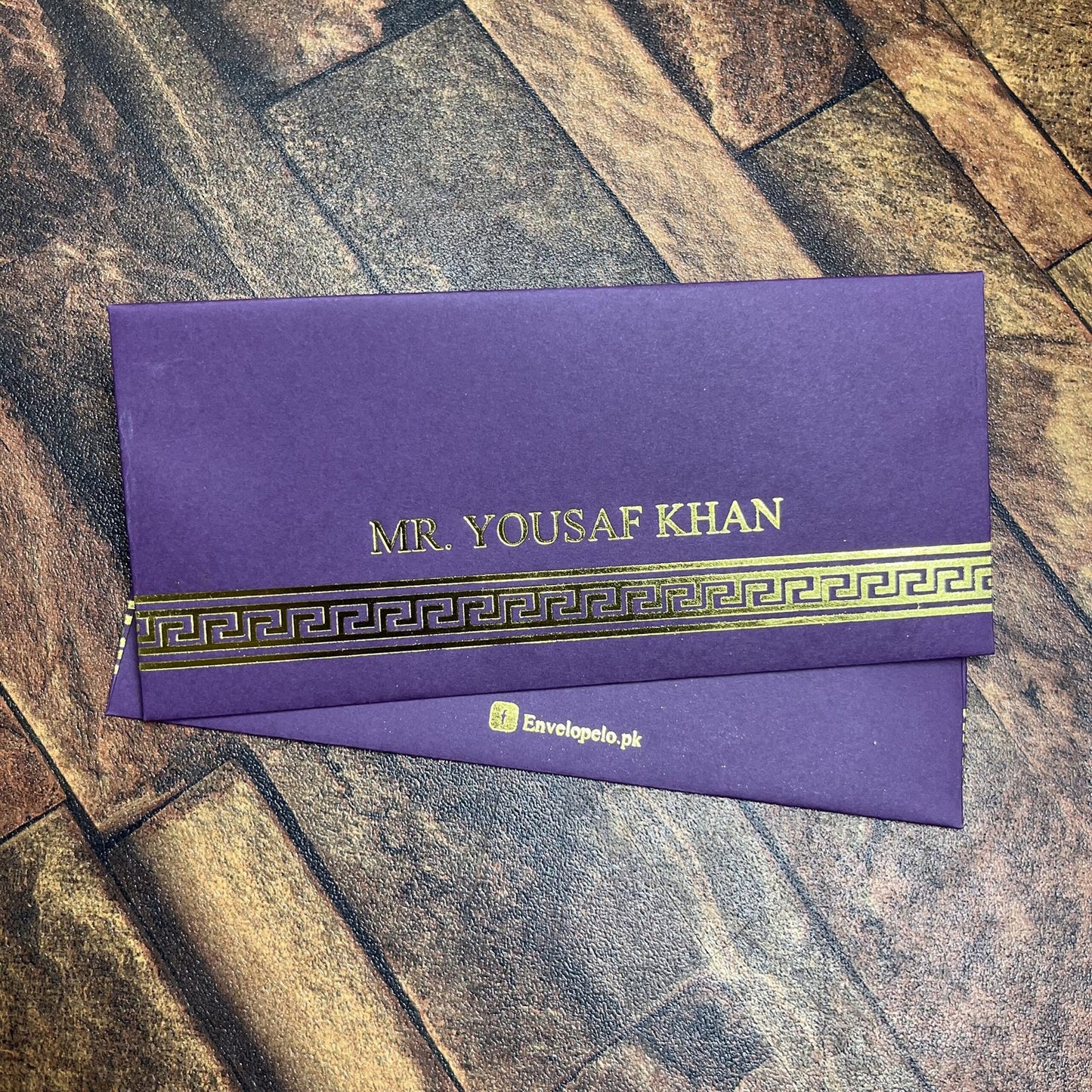 Solid Colored foil Envelope-0018 purple