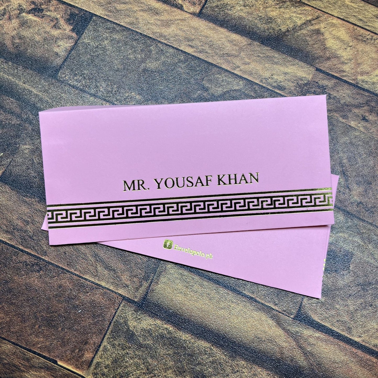 Solid Colored foil Envelope-0010 pastel pink