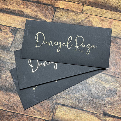 Solid Colored foil Envelope-009 black