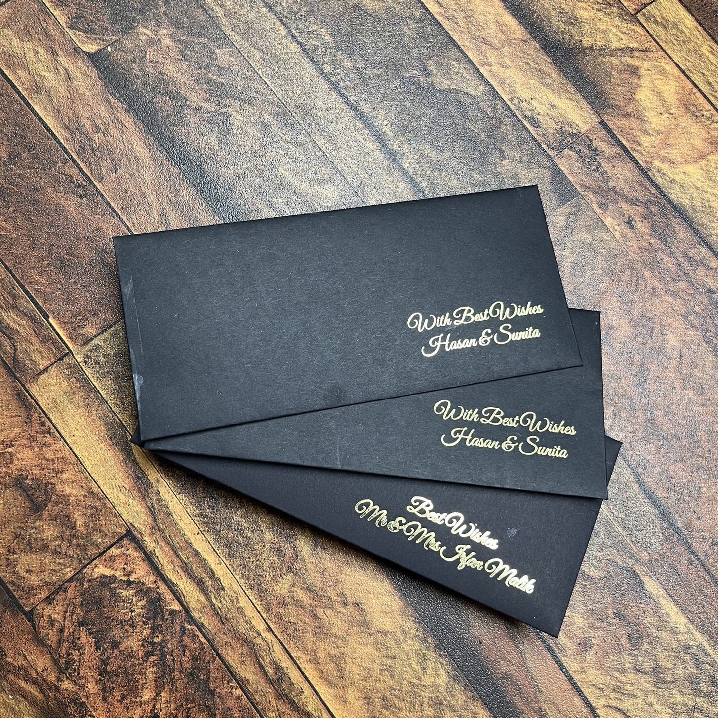 Solid Colored foil Envelope-008 black