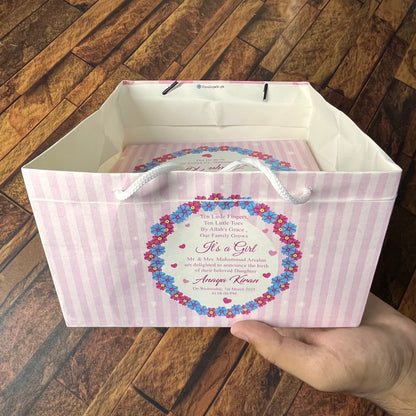 Birth Announcement /Mithai bag 0021