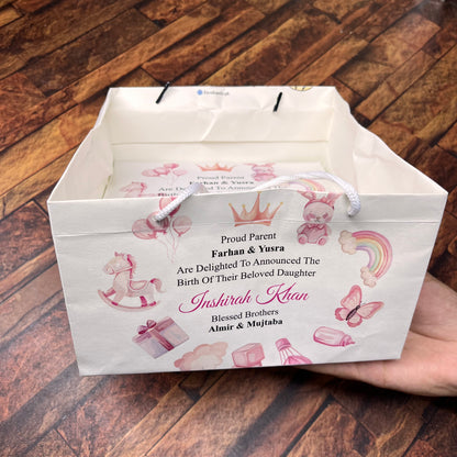 Birth Announcement /Mithai bag 0012