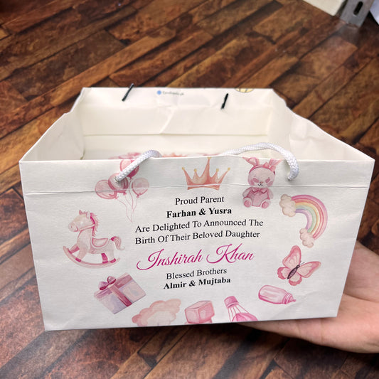 Birth Announcement /Mithai bag 0012