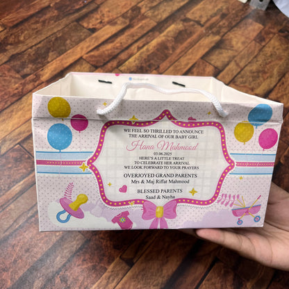 Birth Announcement /Mithai bag 0022