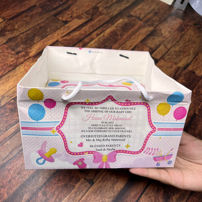 Birth Announcement /Mithai bag 0022
