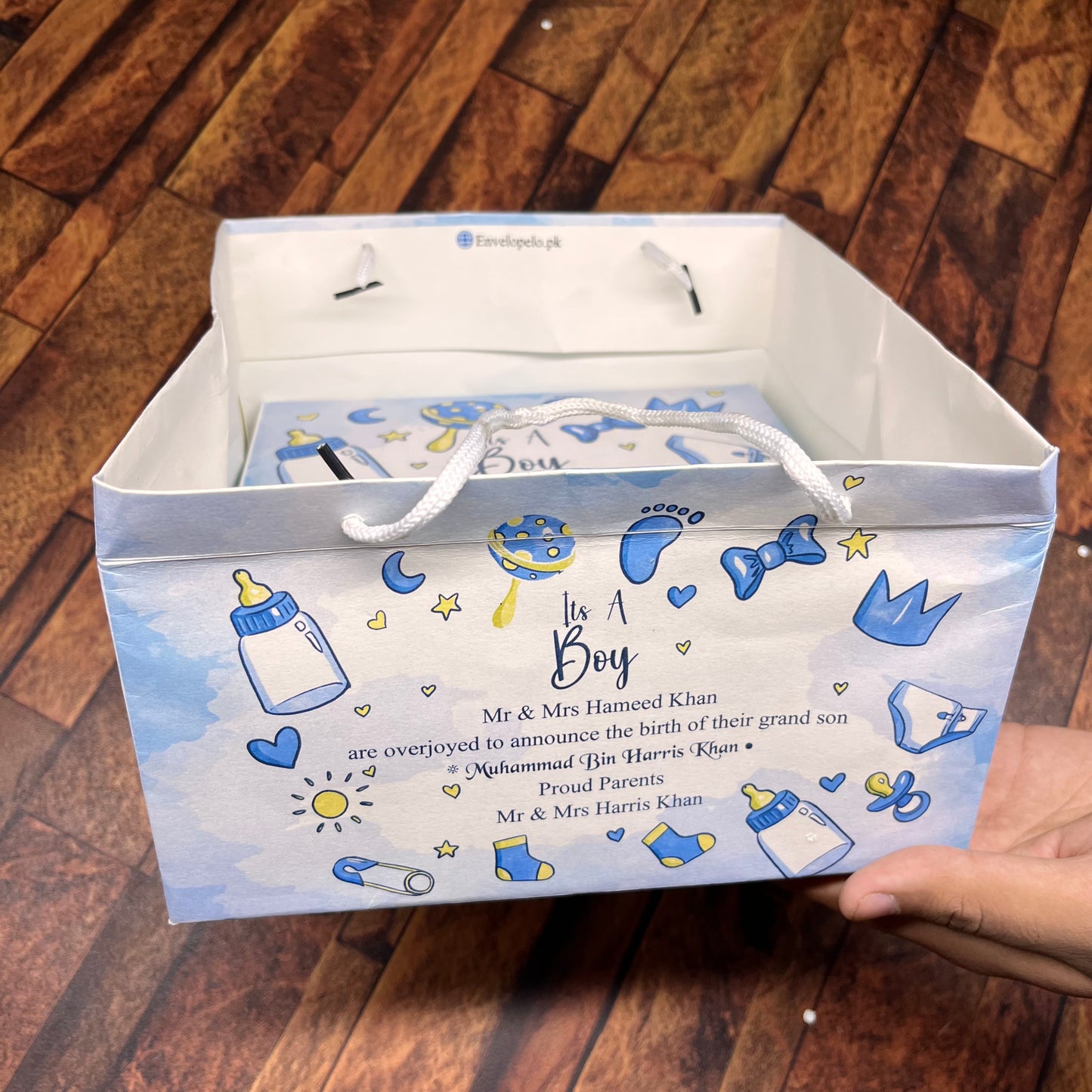 Birth Announcement /Mithai bag 0011