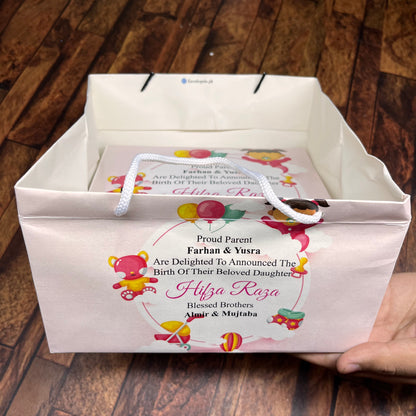 Birth Announcement /Mithai bag 0010