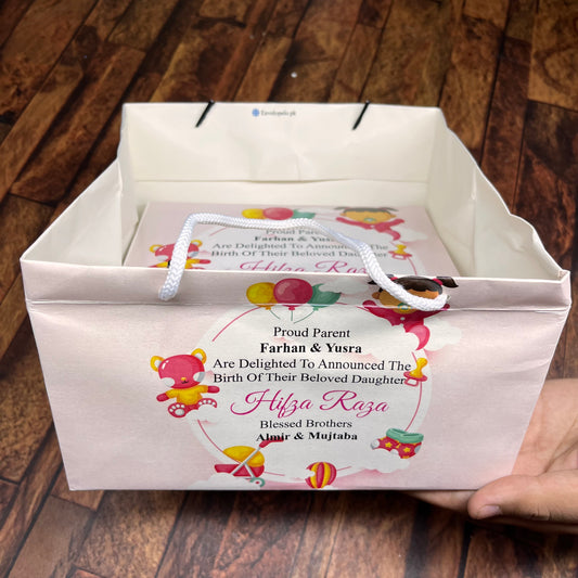 Birth Announcement /Mithai bag 0010