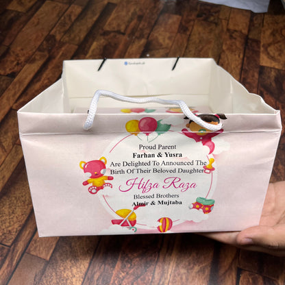 Birth Announcement /Mithai bag 0010