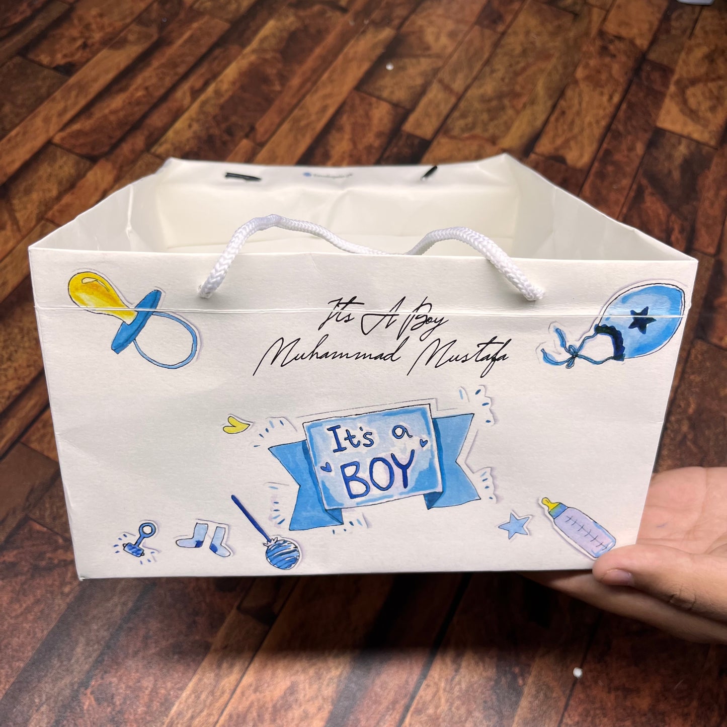 Birth Announcement /Mithai bag 005