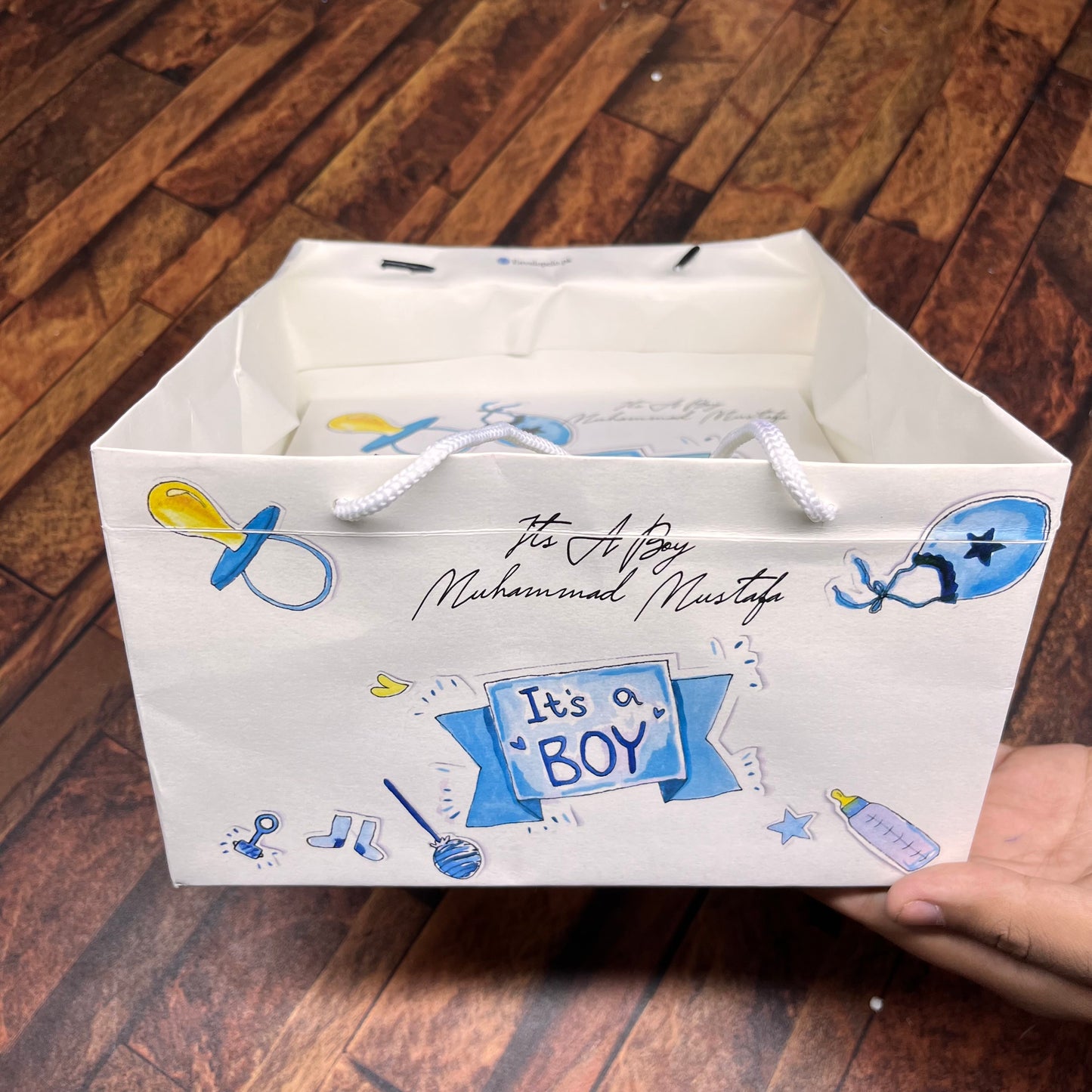 Birth Announcement /Mithai bag 005