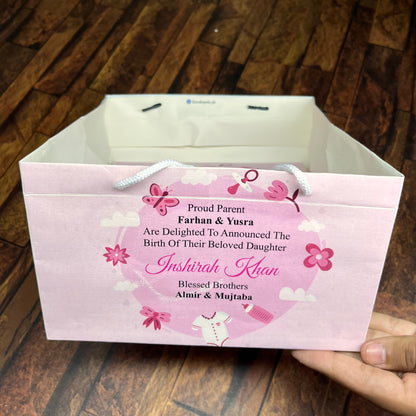 Birth Announcement /Mithai bag 004