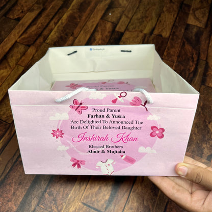Birth Announcement /Mithai bag 004