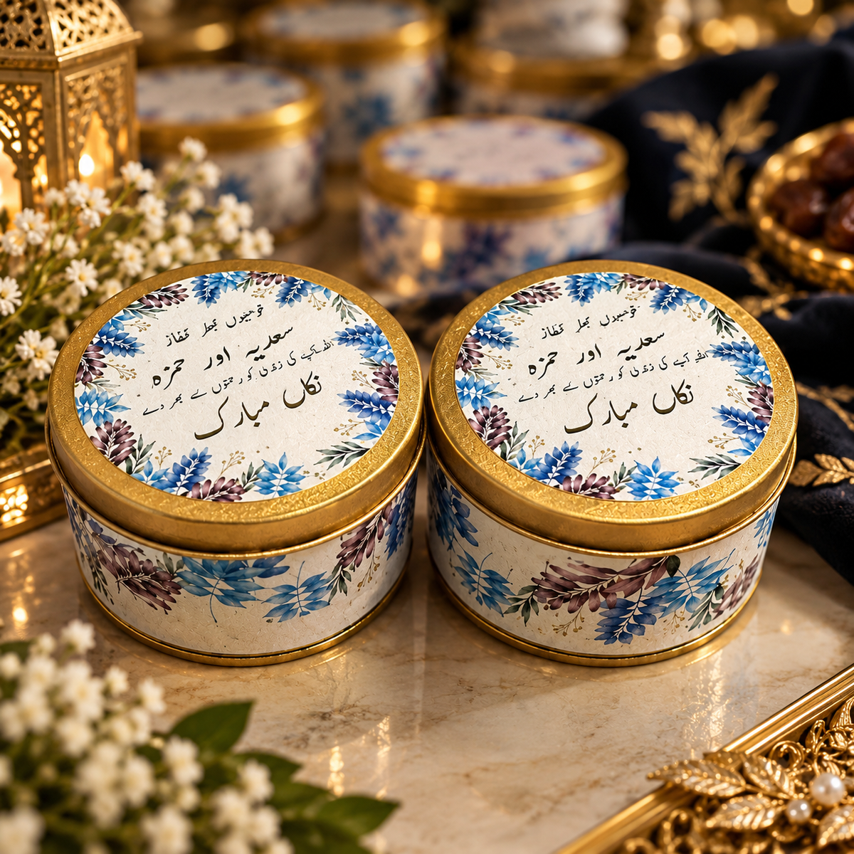Nikkah Mubarak Customized Bid Box--10
