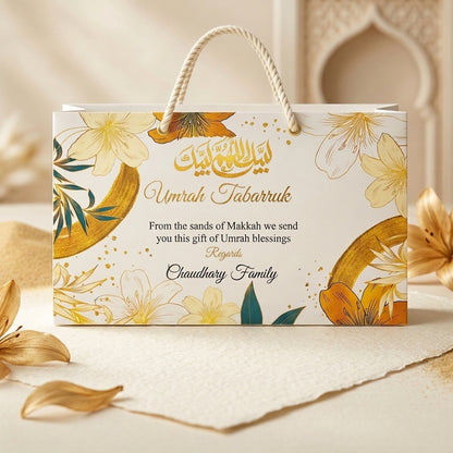 Medium Umrah Tabarruk name gift bags-100152