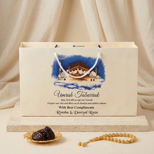 Medium Umrah Tabarruk name gift bags-100127
