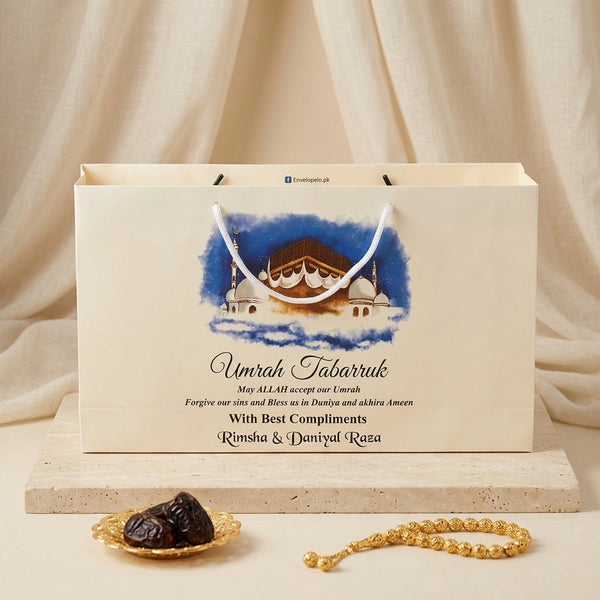 Medium Umrah Tabarruk name gift bags-100127
