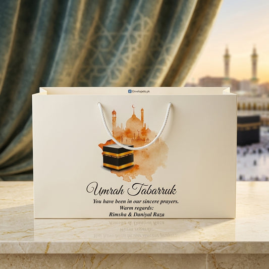 Medium Umrah Tabarruk name gift bags-100128