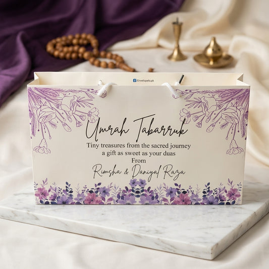 Medium Umrah Tabarruk name gift bags-100129